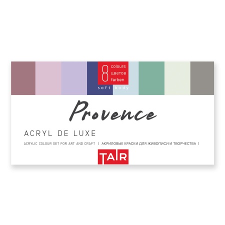 Набор акриловых красок Acryl De Luxe, "TAIR", 8 х 20 мл, Прованс - «Таир»